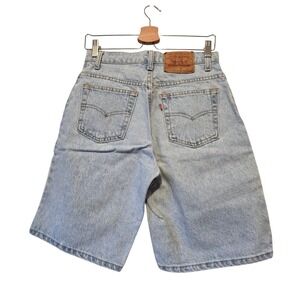 Vintage 1992 USA Levis Jean Shorts Womens Sz 9 Light Wash XX 27.5" W 9.5"L Jorts